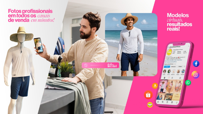 O FotoModel ajuda sua marca a criar imagens com modelos que representam diferentes culturas e regiões.